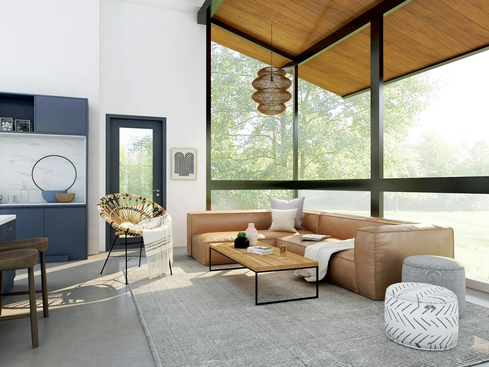 Living area of 4BR Modern Tropical House in Averia Ridge, Nuvali area