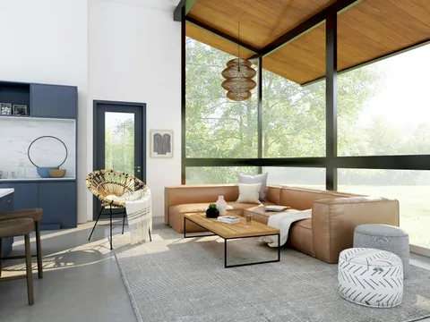 Living area of 4BR Modern Tropical House in Averia Ridge, Nuvali area